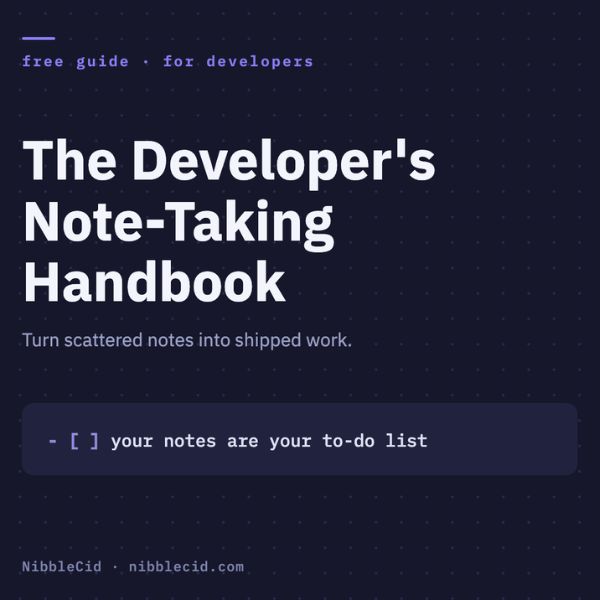 Nibble Cid — Fullstack Developer & Maker